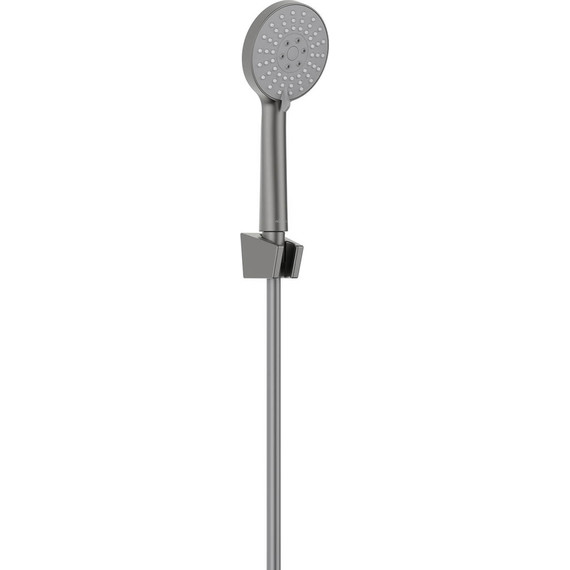 Душевой гарнитур Aquatek Бетта AQ2032BGM, чёрный хром шлифованный фото 2