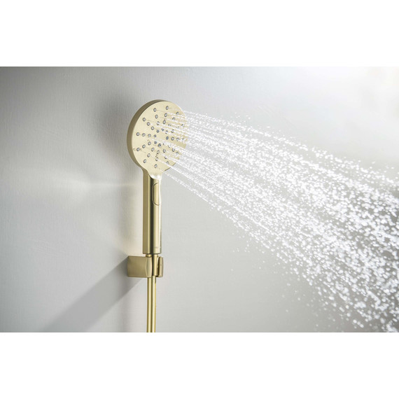 Душевой гарнитур Aquatek Оберон AQ2033BG, золото шлифованное фото 3