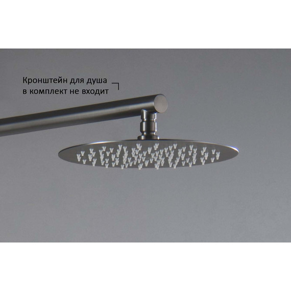 Верхний душ Aquatek 250x250 AQ2073BGM, оружейная сталь фото 4