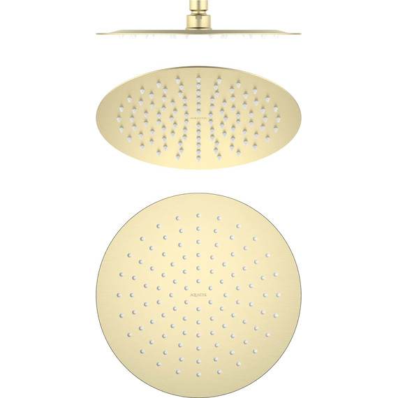 Верхний душ Aquatek 250x250 AQ2073BG, золото шлифованное фото 3