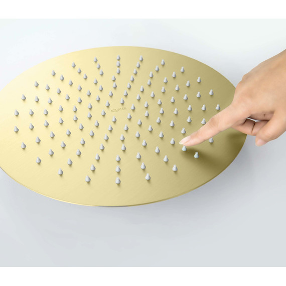 Верхний душ Aquatek 300x300 AQ2075BG, золото шлифованное фото 3