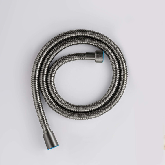 Душевой шланг Aquatek AQ2103BGM, чёрный хром шлифованный фото 3