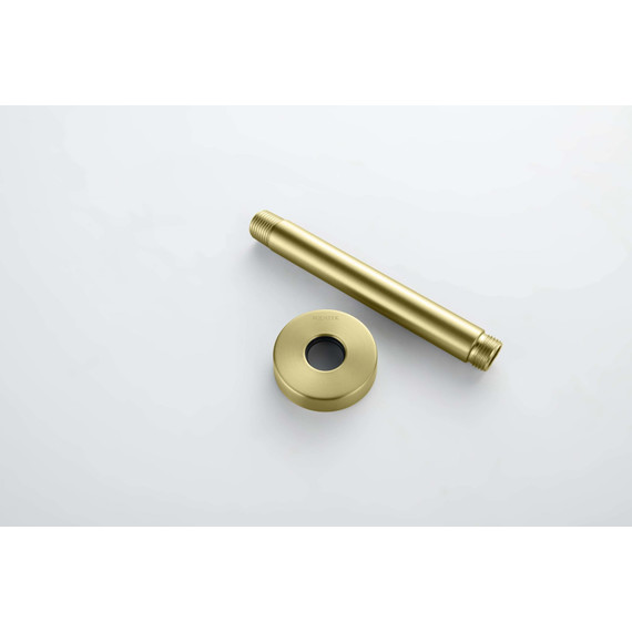 Кронштейн потолочный для верхнего душа Aquatek 150 мм AQ2171BG, золото шлифованное фото 3