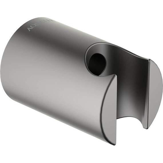 Держатель душевой лейки Aquatek AQ2404BGM, чёрный хром шлифованный фото 2