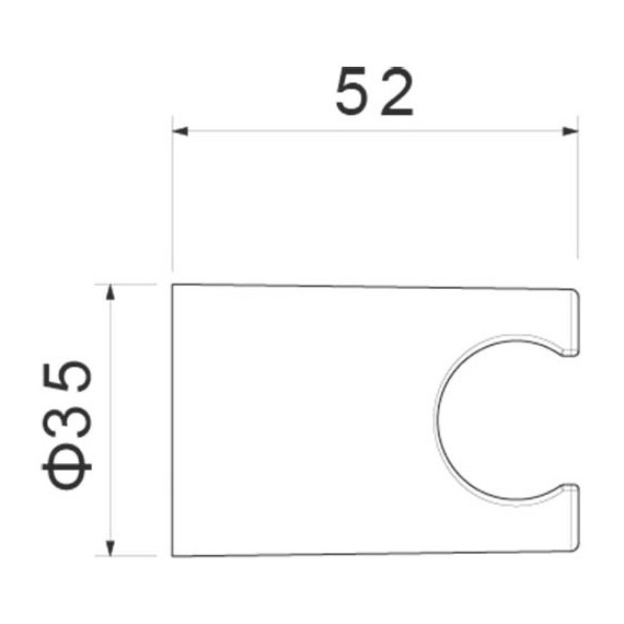 Держатель душевой лейки Aquatek AQ2404BG, золото шлифованное фото 3