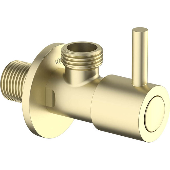 Вентиль угловой Aquatek AQ2451BG, золото шлифованное - 2 Вентиль угловой Aquatek AQ2451BG, золото шлифованное фото 2