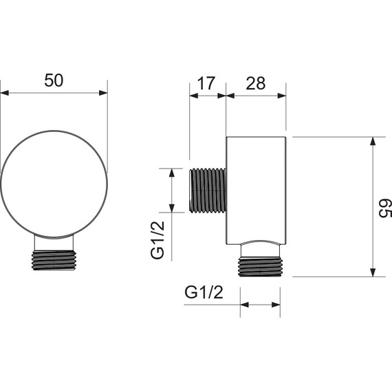 Шланговое подсоединение Aquatek AQ2457BGM, чёрный хром шлифованный - 3 Шланговое подсоединение Aquatek AQ2457BGM, чёрный хром шлифованный фото 3
