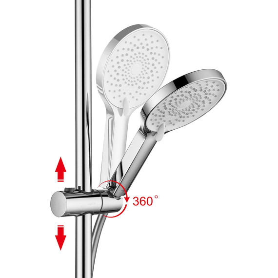 Душевая стойка Aquatek Лугано AQ2740CR - 3 Душевая стойка Aquatek Лугано AQ2740CR фото 3