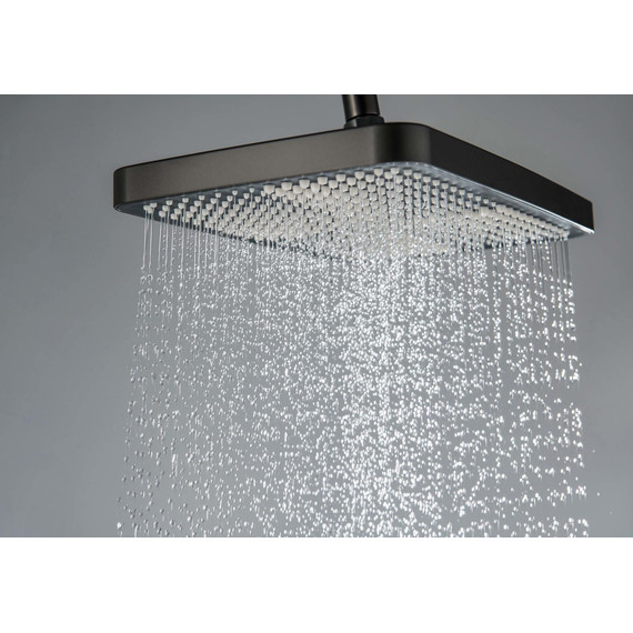 Душевая стойка Aquatek Поларис AQ3040BGM (с гигиеническим душем) чёрный хром шлифованный, Цвет производителя: оружейная сталь фото 15