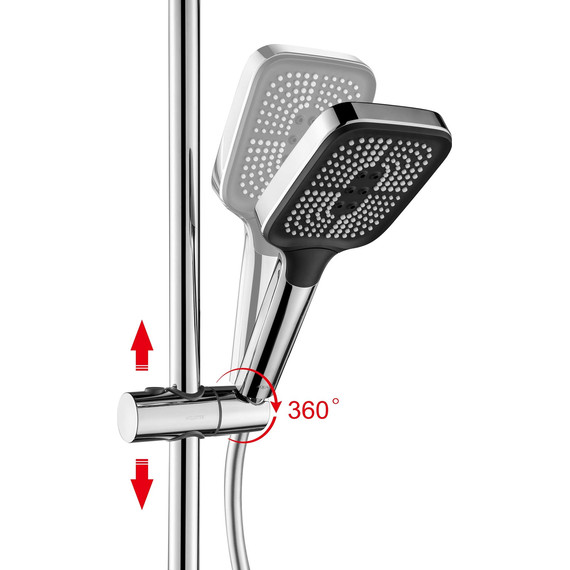 Душевая стойка Aquatek Поларис AQ3040CR (с гигиеническим душем), Цвет производителя: хром фото 5