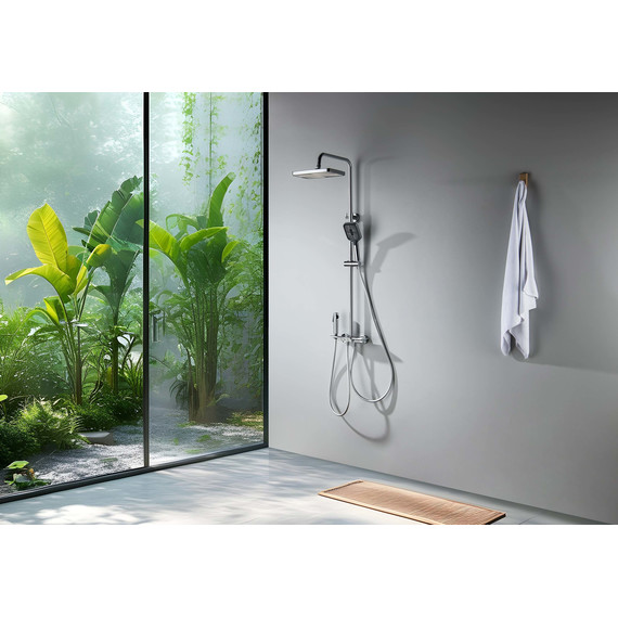 Душевая стойка Aquatek Поларис AQ3040CR (с гигиеническим душем), Цвет производителя: хром фото 10