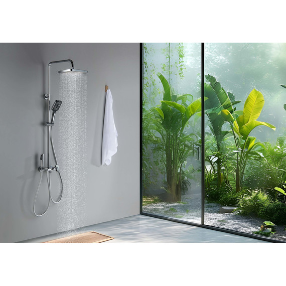 Душевая стойка Aquatek Поларис AQ3040CR (с гигиеническим душем), Цвет производителя: хром фото 14