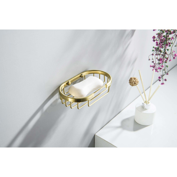 Мыльница Aquatek AQ4956BG, цвет золото шлифованное фото 5