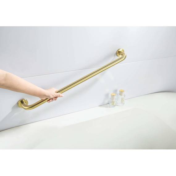 Поручень для ванны Aquatek 65 см AQ4996BG, цвет золото шлифованное фото 5