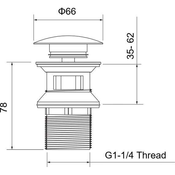 Донный клапан Aquatek AQ6002PG, золото полированное - 9 Донный клапан Aquatek AQ6002PG, золото полированное фото 9