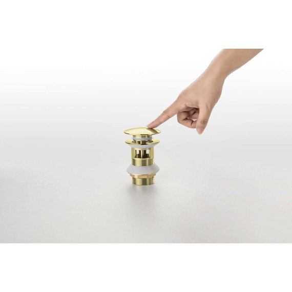 Донный клапан Aquatek AQ6002PG, золото полированное - 5 Донный клапан Aquatek AQ6002PG, золото полированное фото 5