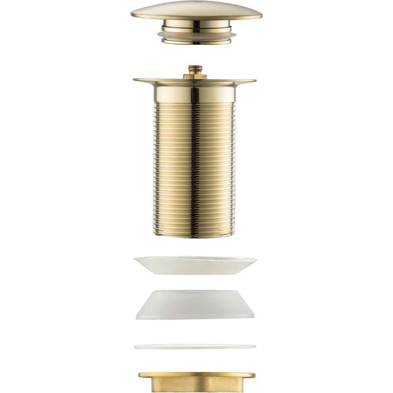 Донный клапан Aquatek AQ6003BG, золото шлифованное - 3 Донный клапан Aquatek AQ6003BG, золото шлифованное фото 3