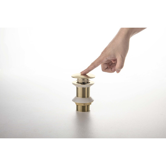 Донный клапан Aquatek AQ6003BG, золото шлифованное - 4 Донный клапан Aquatek AQ6003BG, золото шлифованное фото 4