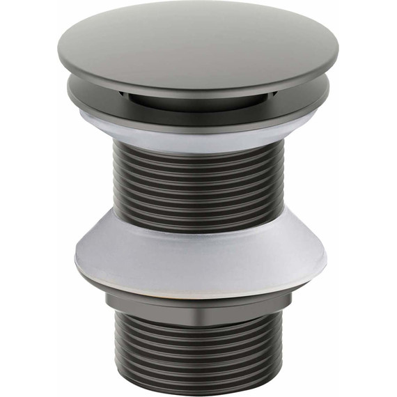 Донный клапан Aquatek AQ6003BGM, чёрный хром шлифованный - 2 Донный клапан Aquatek AQ6003BGM, чёрный хром шлифованный фото 2