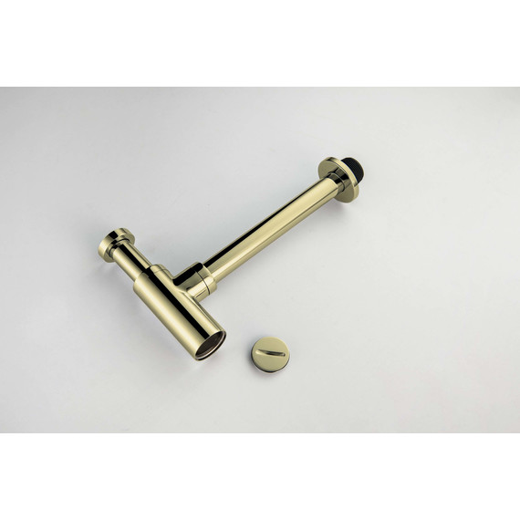 Сифон для умывальника Aquatek AQ6012PG, золото полированное фото 4