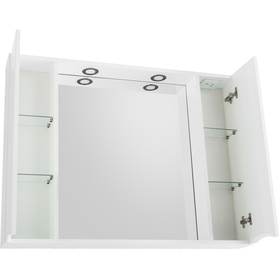 Зеркало-шкаф BelBagno 100 см MARINO-SPC-1000/750-2A-BL-P, Bianco Lucido - 4 Зеркало-шкаф BelBagno 100 см MARINO-SPC-1000/750-2A-BL-P, Bianco Lucido фото 4