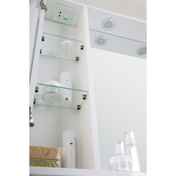 Зеркало-шкаф BelBagno 70 см MARINO-SPC-700/750-1A-BL-P-L, Bianco Lucido - 6 Зеркало-шкаф BelBagno 70 см MARINO-SPC-700/750-1A-BL-P-L, Bianco Lucido фото 6