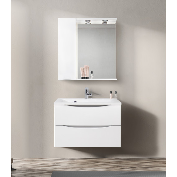 Зеркало-шкаф BelBagno 80 см MARINO-SPC-800/750-1A-BL-P-L, Bianco Lucido - 13 Зеркало-шкаф BelBagno 80 см MARINO-SPC-800/750-1A-BL-P-L, Bianco Lucido фото 13