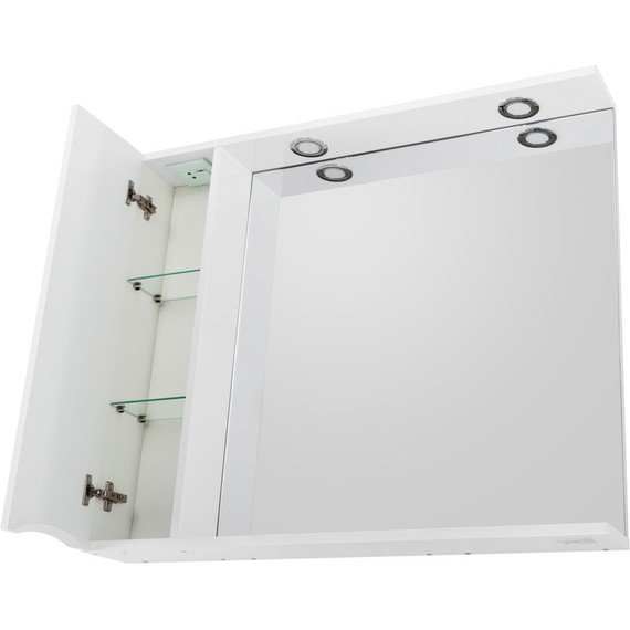 Зеркало-шкаф BelBagno 80 см MARINO-SPC-800/750-1A-BL-P-L, Bianco Lucido - 6 Зеркало-шкаф BelBagno 80 см MARINO-SPC-800/750-1A-BL-P-L, Bianco Lucido фото 6
