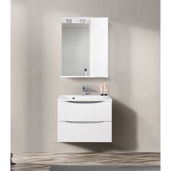 Зеркало-шкаф BelBagno 60 см MARINO-SPC-600/750-1A-BL-P-R, Bianco Lucido фото 12