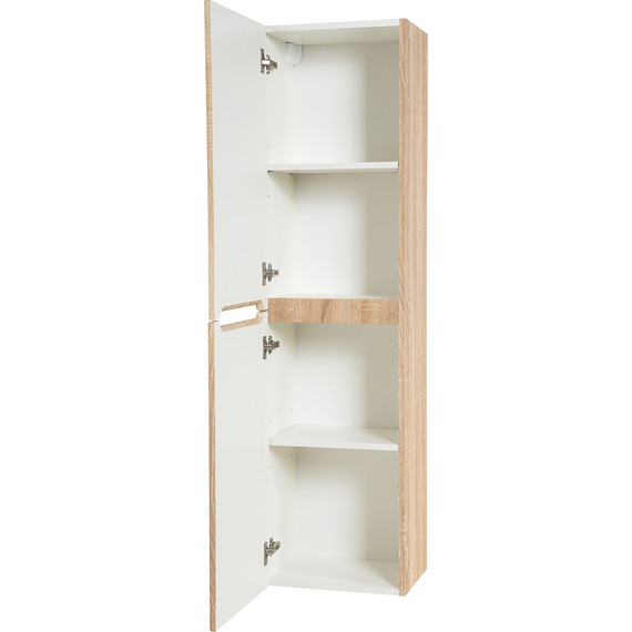 Пенал подвесной BelBagno ETNA-1500-2A-SC-WO-P-L 40 см, левый, Rovere Bianco фото 3