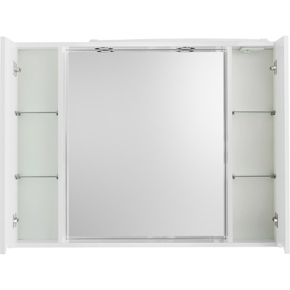Зеркало-шкаф BelBagno 100 см MARINO-SPC-1000/750-2A-BL-P, Bianco Lucido - 2 Зеркало-шкаф BelBagno 100 см MARINO-SPC-1000/750-2A-BL-P, Bianco Lucido фото 2