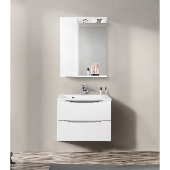 Зеркало-шкаф BelBagno 60 см MARINO-SPC-600/750-1A-BL-P-L, Bianco Lucido фото 12