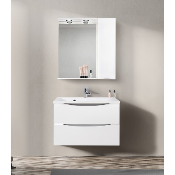 Зеркало-шкаф BelBagno 80 см MARINO-SPC-800/750-1A-BL-P-R, Bianco Lucido - 13 Зеркало-шкаф BelBagno 80 см MARINO-SPC-800/750-1A-BL-P-R, Bianco Lucido фото 13
