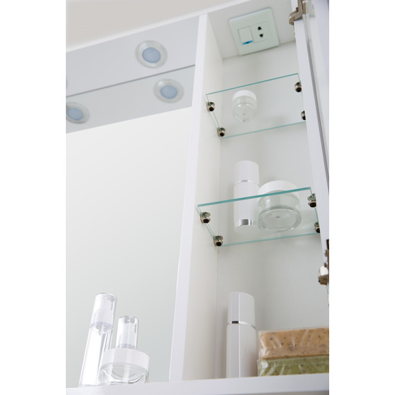 Зеркало-шкаф BelBagno 80 см MARINO-SPC-800/750-1A-BL-P-R, Bianco Lucido - 8 Зеркало-шкаф BelBagno 80 см MARINO-SPC-800/750-1A-BL-P-R, Bianco Lucido фото 8