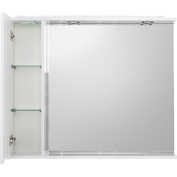 Зеркало-шкаф BelBagno 80 см MARINO-SPC-800/750-1A-BL-P-L, Bianco Lucido - 4 Зеркало-шкаф BelBagno 80 см MARINO-SPC-800/750-1A-BL-P-L, Bianco Lucido фото 4