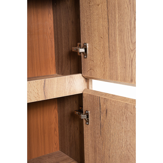 Пенал подвесной BelBagno KRAFT-1600-2A-SC-RT-R 35 см, правый, Rovere Tabacco фото 5