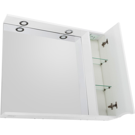 Зеркало-шкаф BelBagno 90 см MARINO-SPC-900/750-1A-BL-P-R, Bianco Lucido - 6 Зеркало-шкаф BelBagno 90 см MARINO-SPC-900/750-1A-BL-P-R, Bianco Lucido фото 6