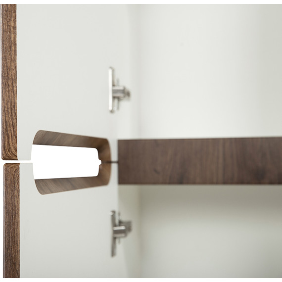 Пенал подвесной BelBagno ETNA-1500-2A-SC-RW-P-L 40 см, левый, Rovere Moro фото 4