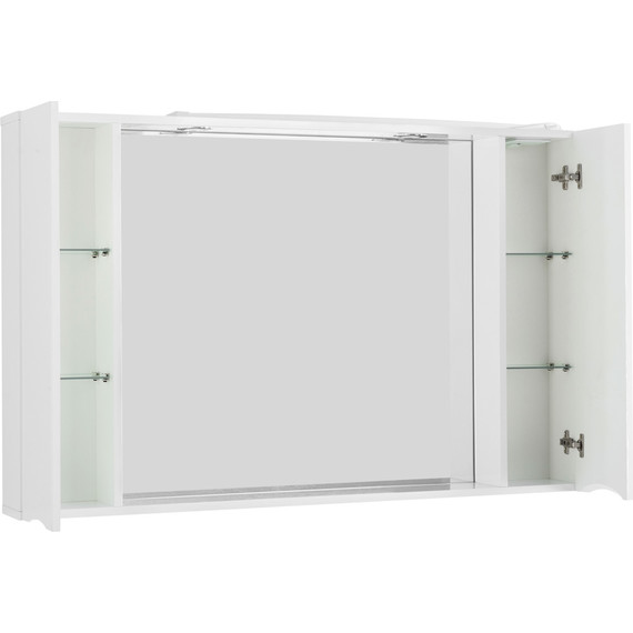 Зеркало-шкаф BelBagno 120 см MARINO-SPC-1200/750-2A-BL-P, Bianco Lucido - 4 Зеркало-шкаф BelBagno 120 см MARINO-SPC-1200/750-2A-BL-P, Bianco Lucido фото 4