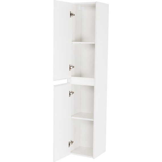 Пенал подвесной BelBagno KRAFT-1600-2A-SC-BO-L 33 см, Bianco Opaco фото 3