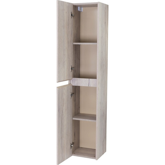 Пенал подвесной BelBagno KRAFT-1600-2A-SC-RGB-L 33 см, Rovere Galifax Bianco фото 3