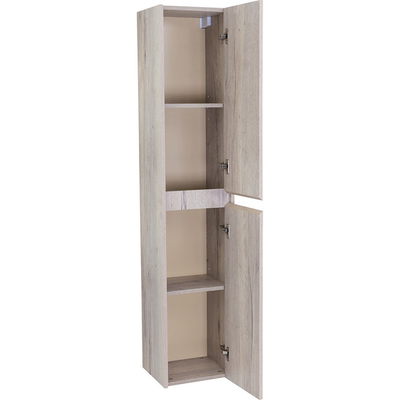 Пенал подвесной BelBagno KRAFT-1600-2A-SC-RGB-R 33 см, Rovere Galifax Bianco фото 3