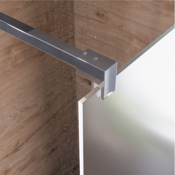 Душевая перегородка Mirsant Walk in 90 см с аксессуарами (стекло 8 мм) хром/матовое - 4 Душевая перегородка Mirsant Walk in 90 см с аксессуарами (стекло 8 мм) хром/матовое фото 4