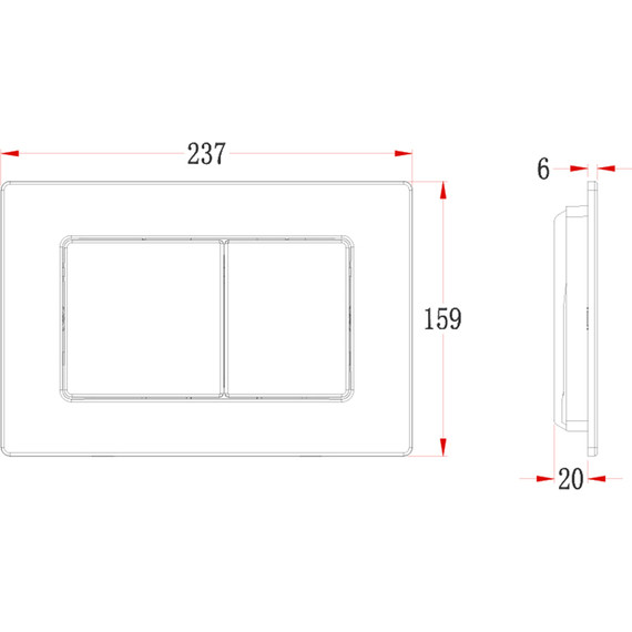 Кнопка смыва Veconi Flush FLV9-G, золото брашинг фото 2