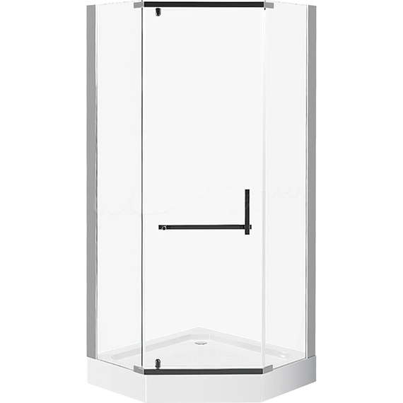 Душевое ограждение Mirsant Aurora 90х90 см хром/прозрачное - 2 Душевое ограждение Mirsant Aurora 90х90 см хром/прозрачное фото 2