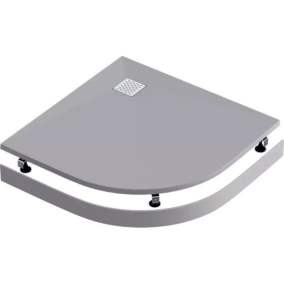 Каменный поддон Bas Essentia 100x100 см, графит (полукруглый) фото 3