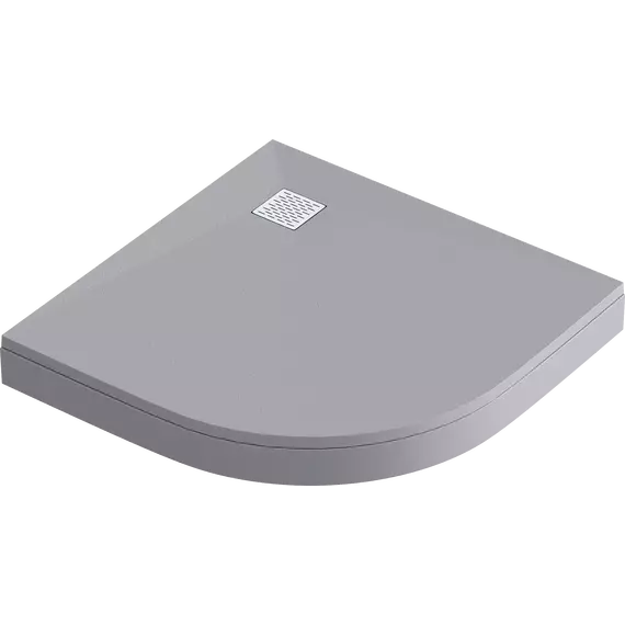 Каменный поддон Bas Essentia 100x100 см, графит (полукруглый) фото 2