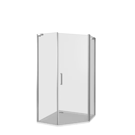 Душевое ограждение Bas Fantasy PNT-100-C-CH 100x100 см, хром/прозрачное фото 2