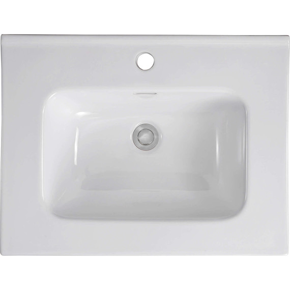 Тумба подвесная с раковиной Aquatek 60 см AQ77060-MG, серый матовый фото 7