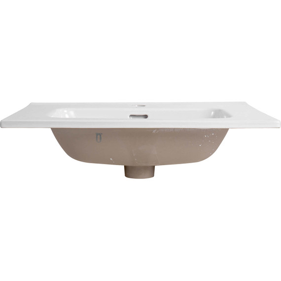 Тумба подвесная с раковиной Aquatek 60 см AQ77060-MW, белый матовый фото 10